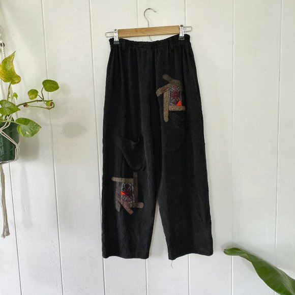 Silk Culotte Pants - Picture 1 of 6